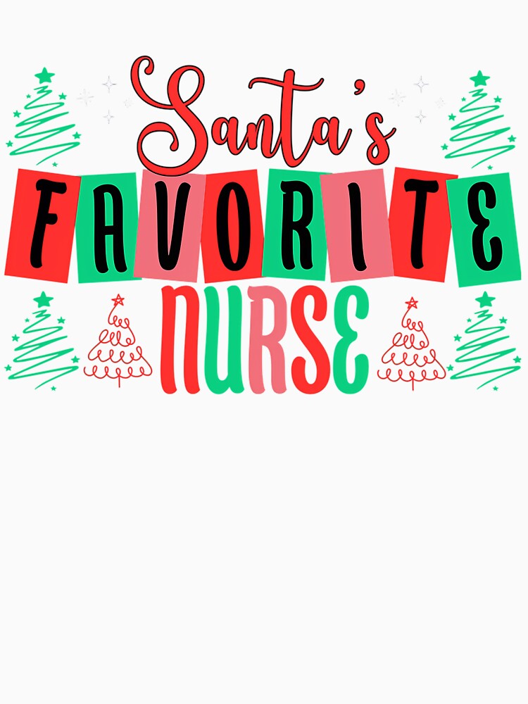 Merry Vintage Classic Santas Favorite Retro Nurse Christmas by Olincristie