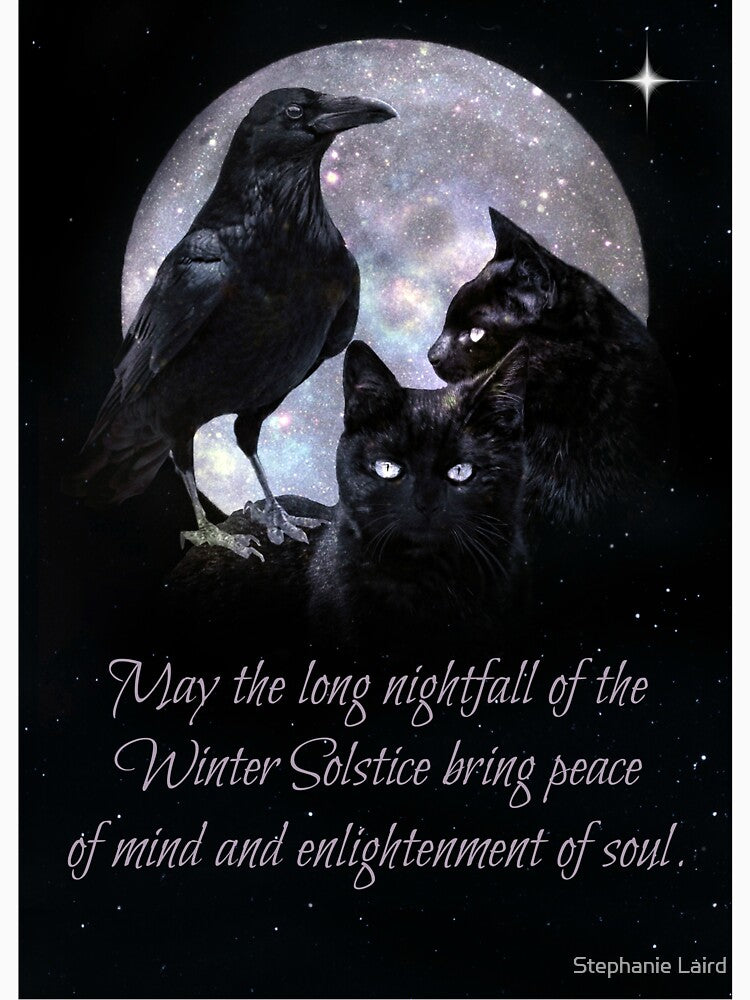 Gothic Pagan Wicca Winter Solstice Blessing by Stephanie Laird