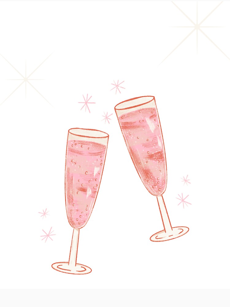 Pink Champagne Sparkles by Levision