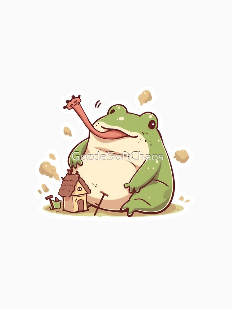 Funny Chaos Frog Kawaii Giant Frog Cute Sticker by GozdeSoftChaos