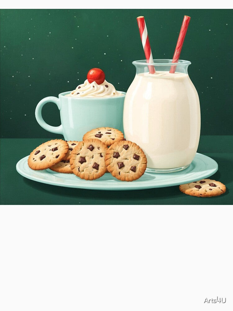 CHRISTMAS COOKIES BISCUTS AND MILK #1 by Arts4U