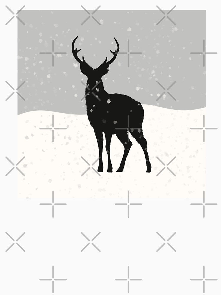 Deer in the snow by Zeewind