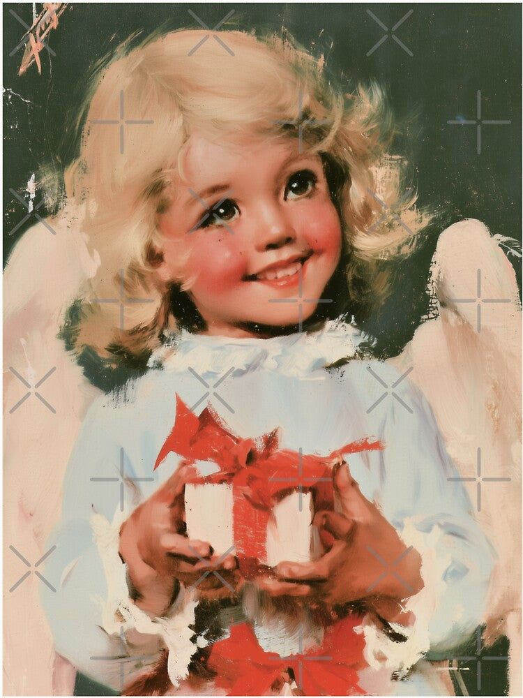 Vintage Christmas angel card by MendaciousMina