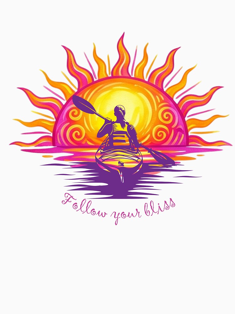 Follow Your Bliss Kayak Girl by South 500 Photography