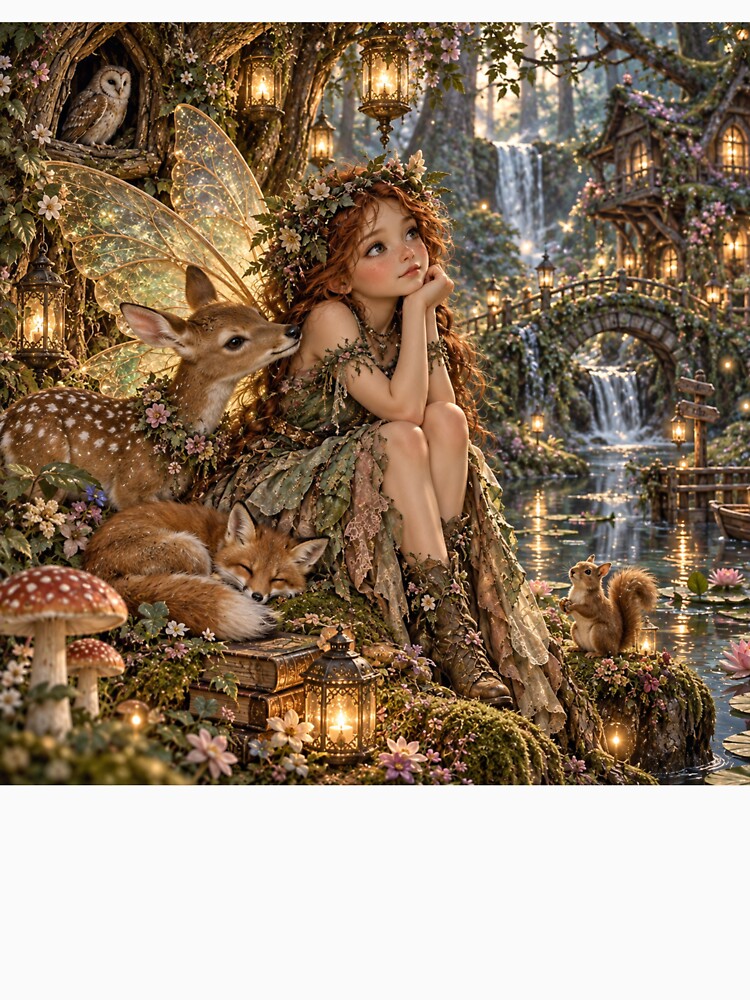 Elowen Faye Enchanted Forest Fairy by FairyArtCottage