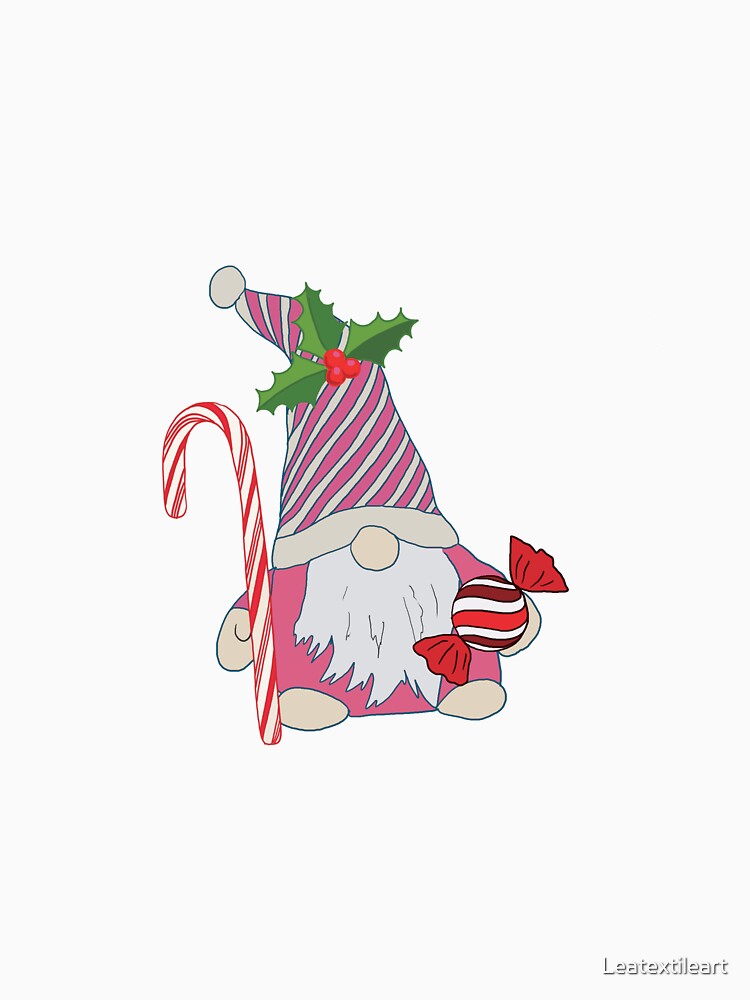 Candy Cane Gnome by Leatextileart