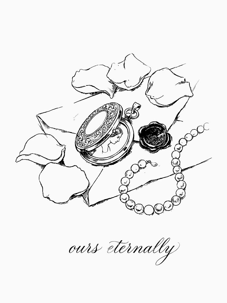 Gilded Locket & Secret Letter - Romantic Dark Academia by bapupa