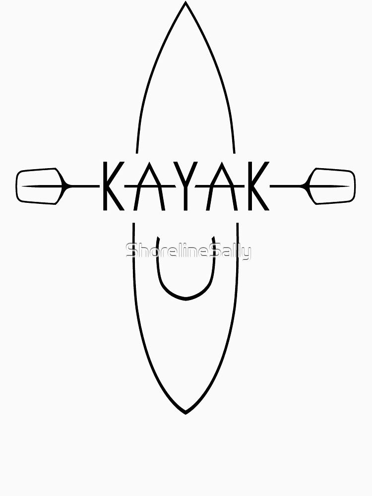 Kayak - black line by ShorelineSally