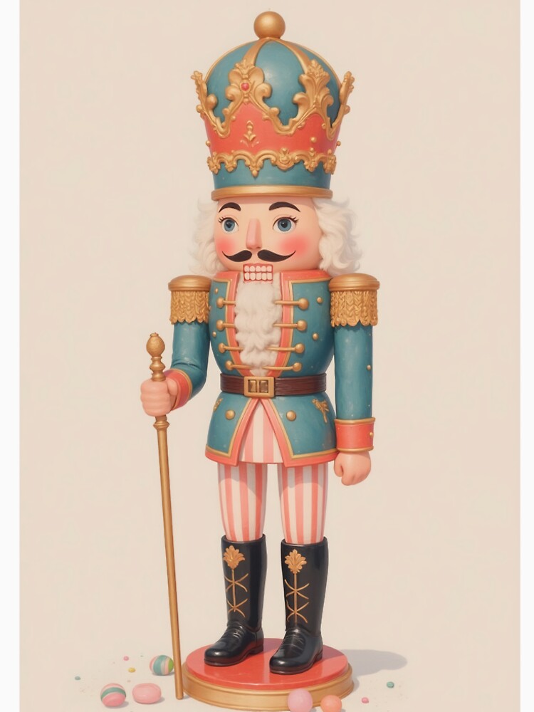 Blue and red nutcracker by Geek Burguer