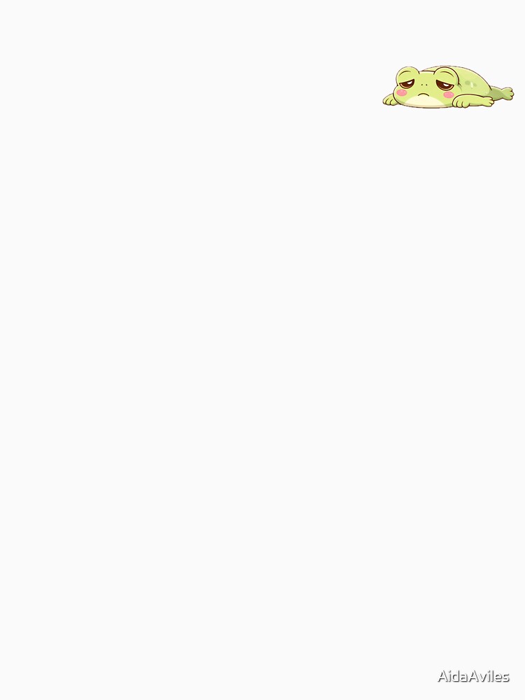 Tired Kawaii Frog “Tired but Trying” | Cute Exhausted Frog by AidaAviles