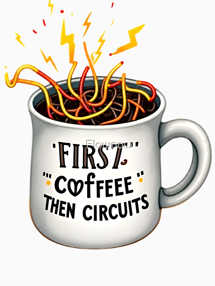 Funny Electrician Coffee Mug, Caffeinated Sparky Design, Best Electrician Gift by Flownow