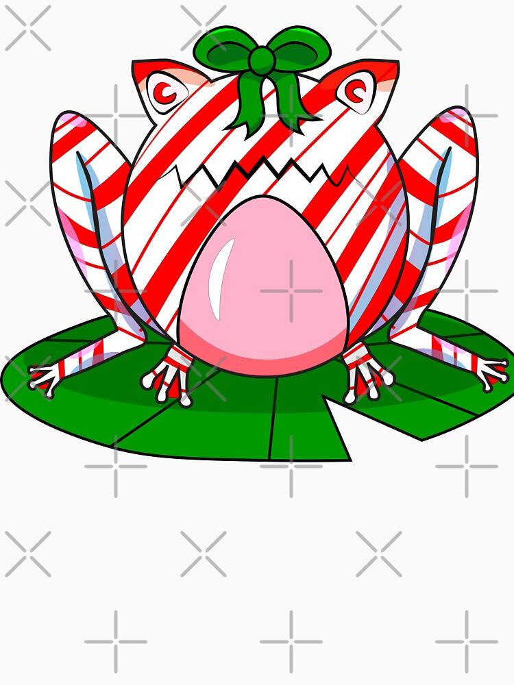 Red Peppermint Frog by AcornButtonArt