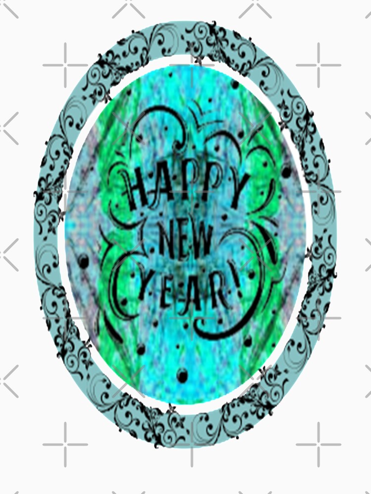 Happy New Year Abstract Design, 3, Howdy New Year,New Years Celebration, New Years Eve Countdown by Adri Barnard