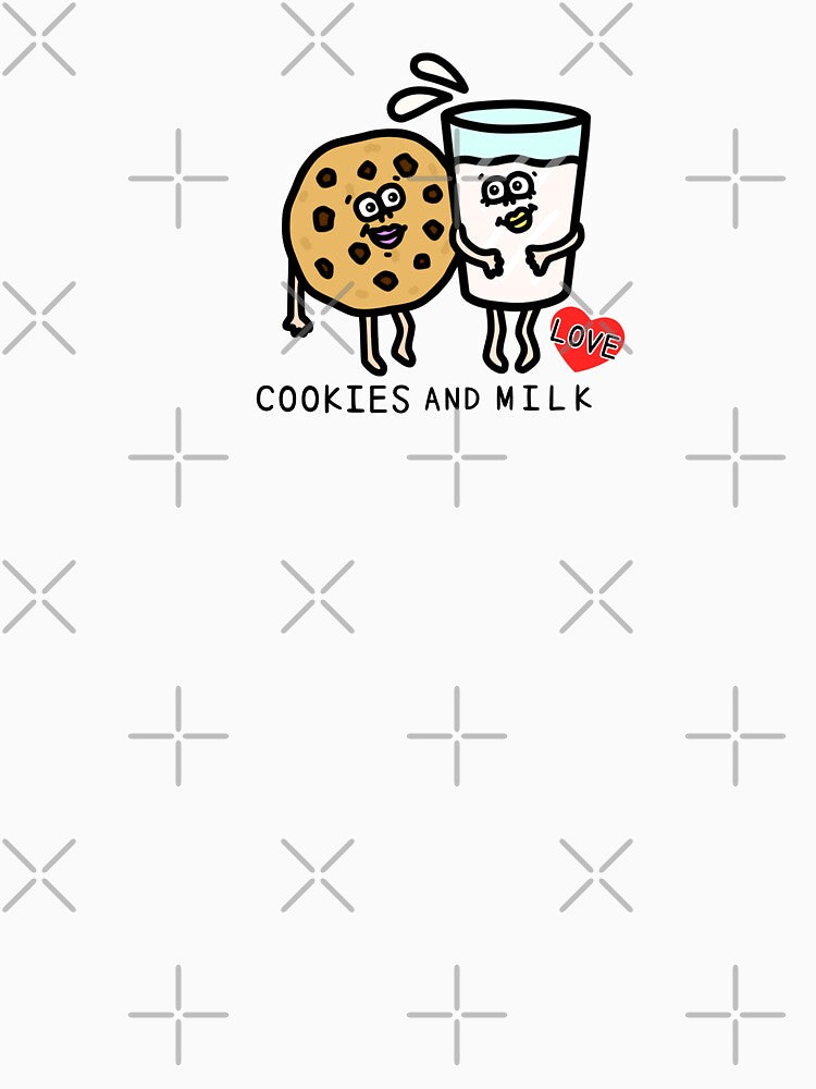 Cute I LOVE COOKIES AND MILK by kanaehonkawa