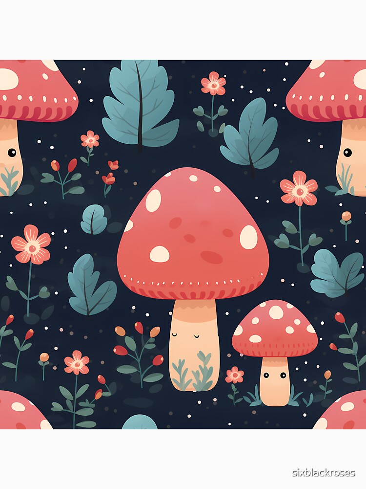 Scandinavian Mushrooms 7 by sixblackroses