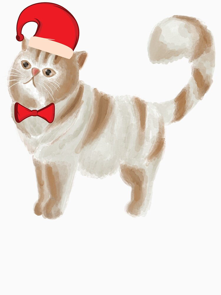 Christmas Cat Closeup by beefrancky
