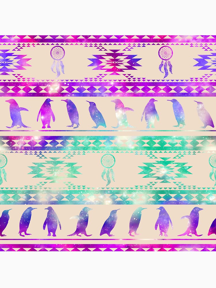 Purple Pink Galaxy Penguin by SweetTea4U