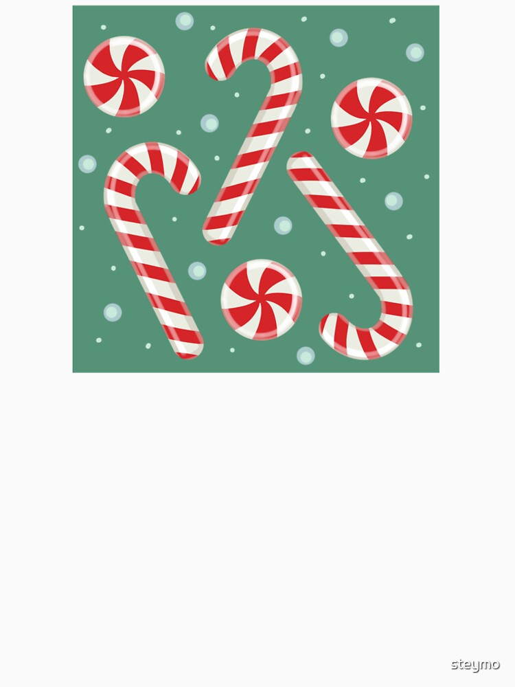 Hand drawn Candy cane Christmas pattern by steymo