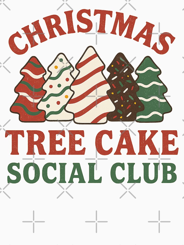 Christmas Tree Cake Social Club Funny Holiday Snack by THIENVT