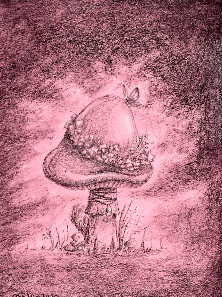 Fairy Mushroom (Pink) by Tatyanna Francis