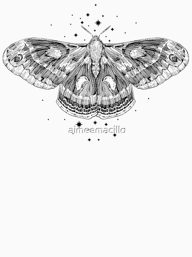 Celestial Cecropia Moth by aimeemacillo