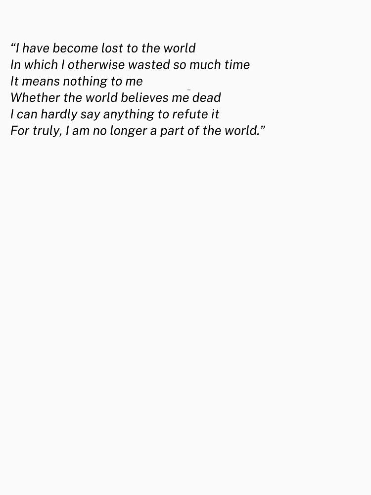 i have become lost to the world by Alter-Idem