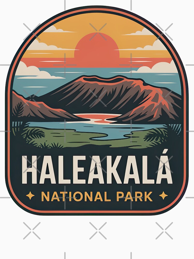 Haleakalā National Park Vintage Travel Badge by Teelogic