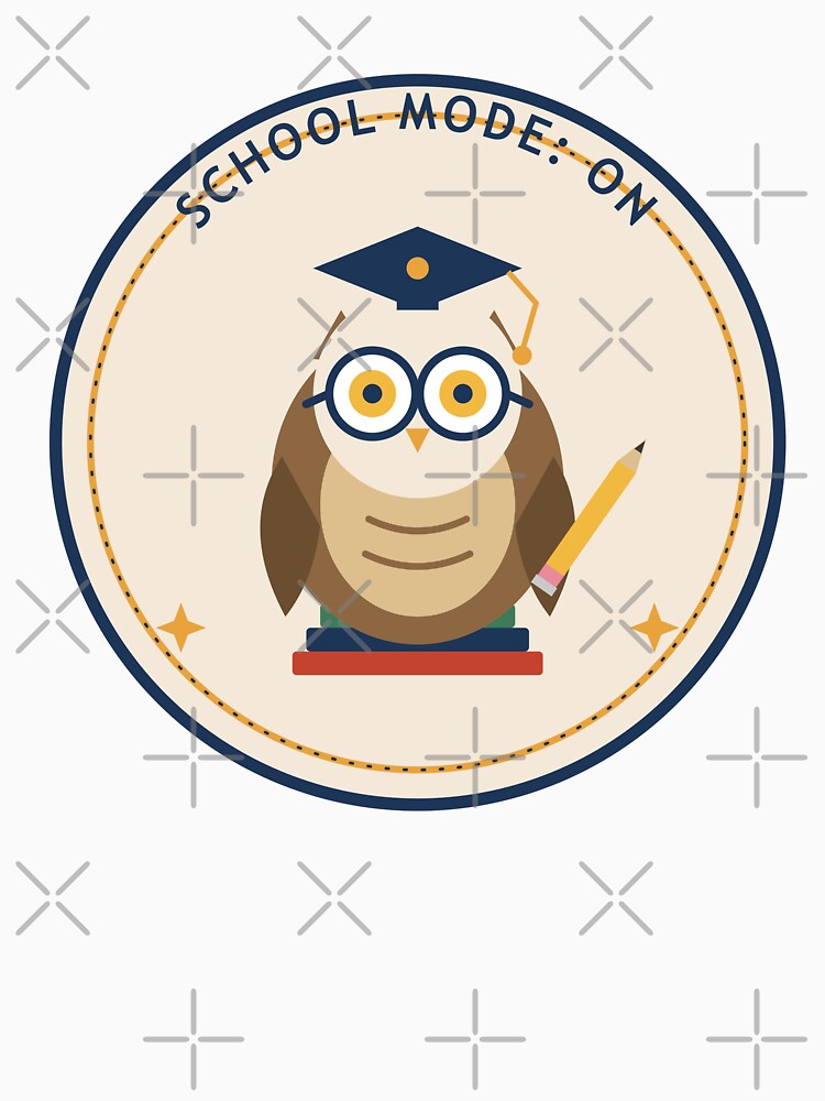 School Mode On Cute Owl Scholar Badge by AHK18