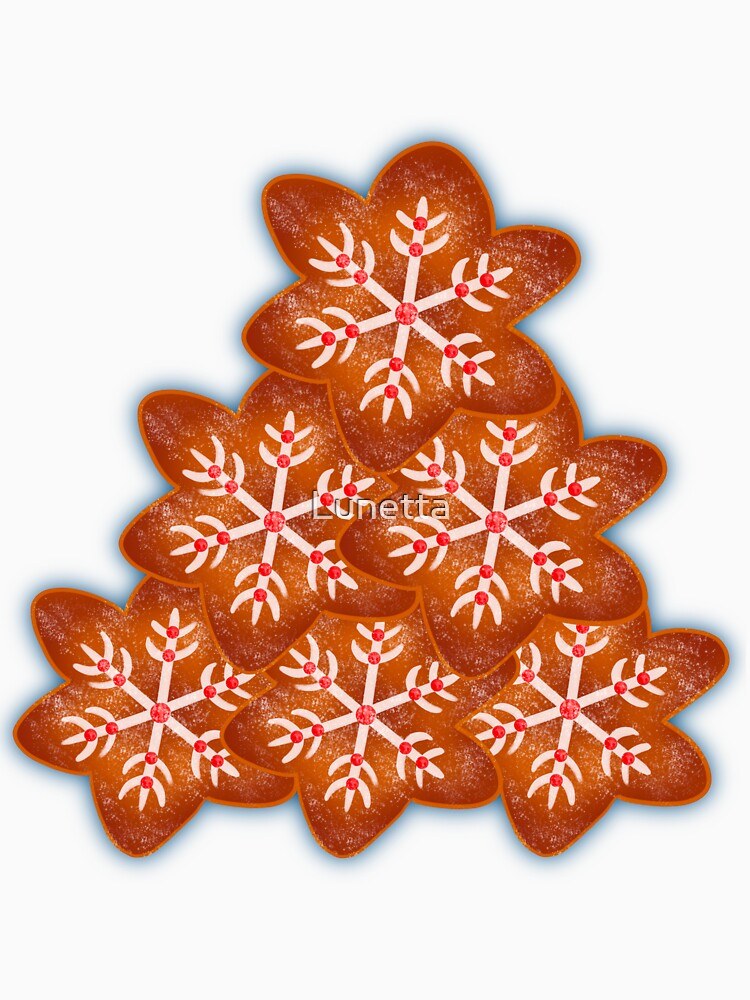 Gingerbread Snowflake Cookies by Lunetta