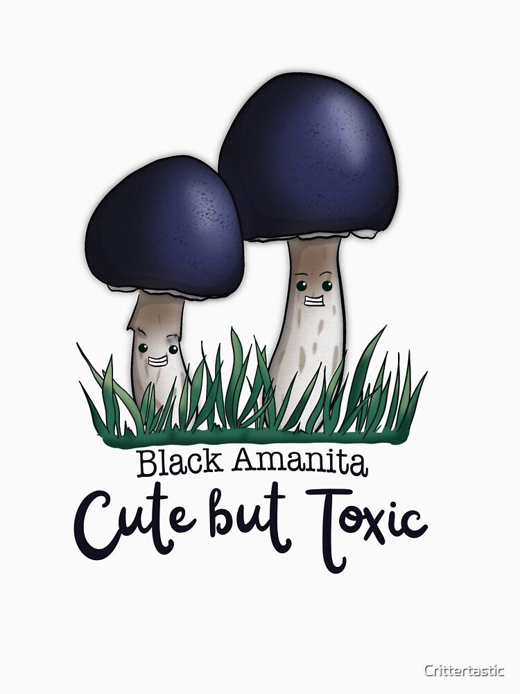 Black Amanita by Crittertastic
