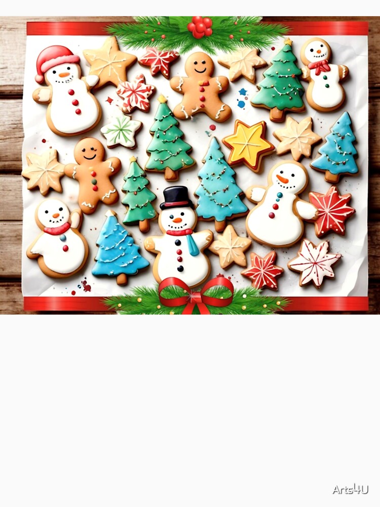 CHRISTMAS COOKIES SNOW MEN, TREES, GINGERBREAD HOLIDAY BAKING by Arts4U