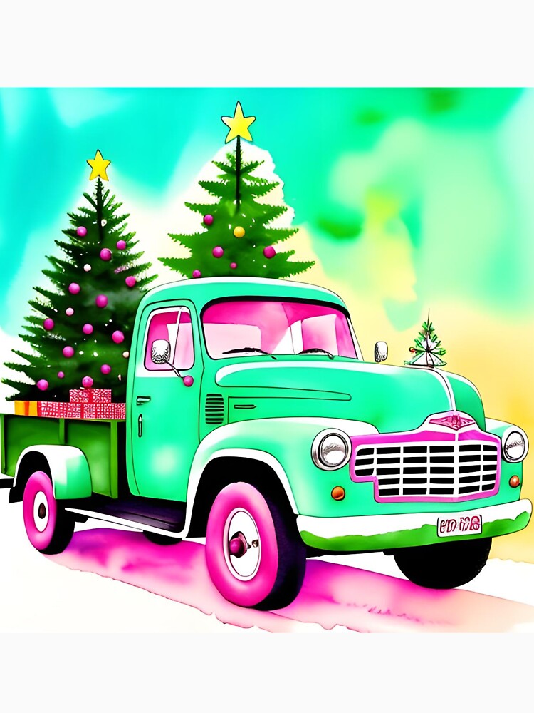 Christmas Truck by Aaryadigiarts