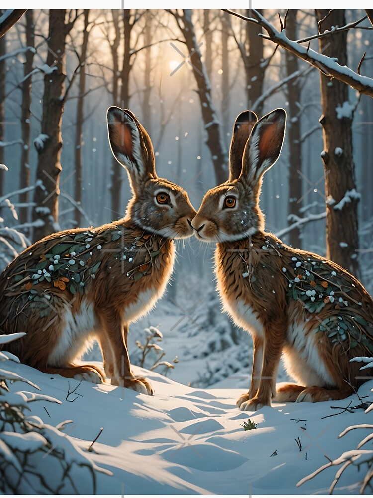 Winter Solstice Hares by SoniaSarkali
