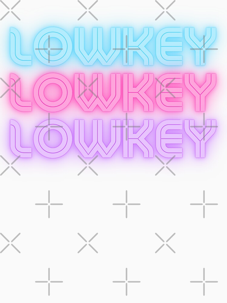 Lowkey Life Adulting Blue Pink Purple Violet Lavander Minimalist Cute Aesthetic Simple Trending Gift by Winterlock