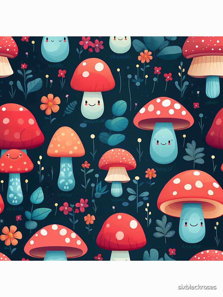 Scandinavian Mushrooms by sixblackroses