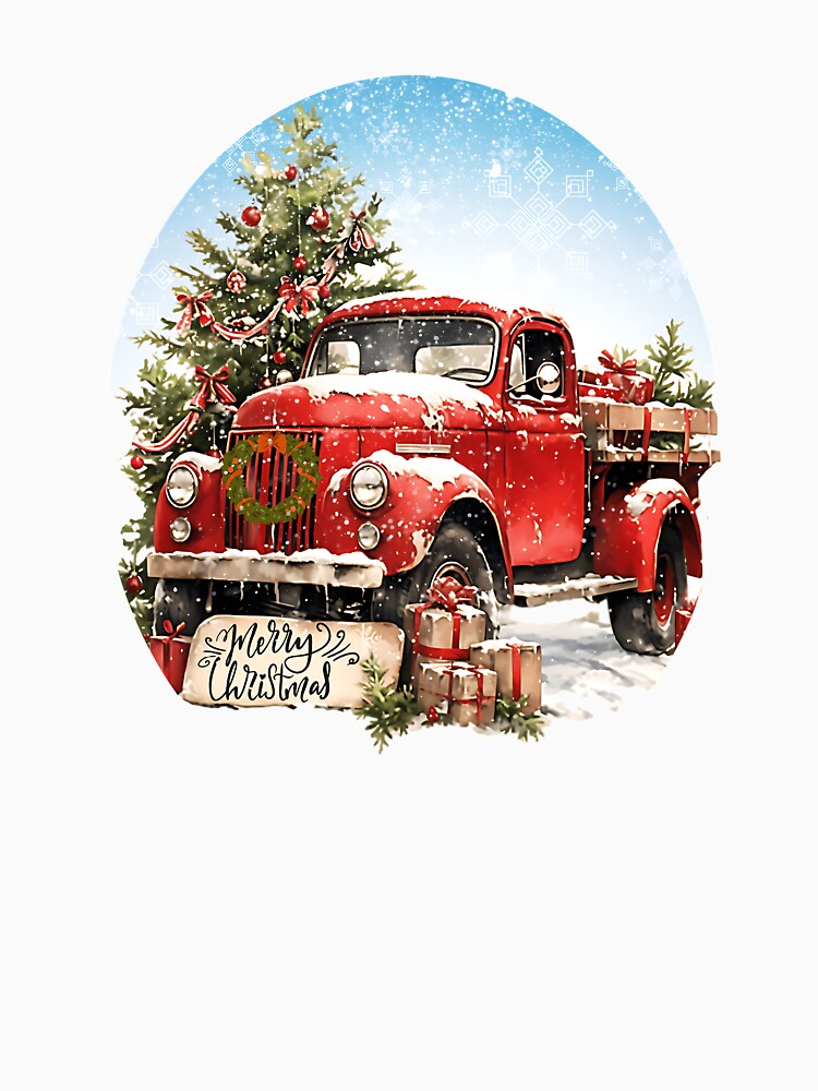 Copy of Vintage Truck "Merry Christmas" by MudcreekDesign
