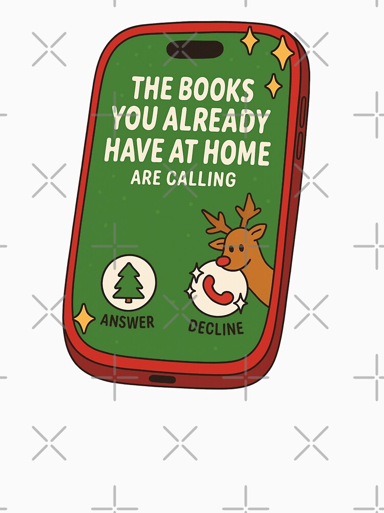 Cute Bookish Iphone Christmas Design by BookishEve