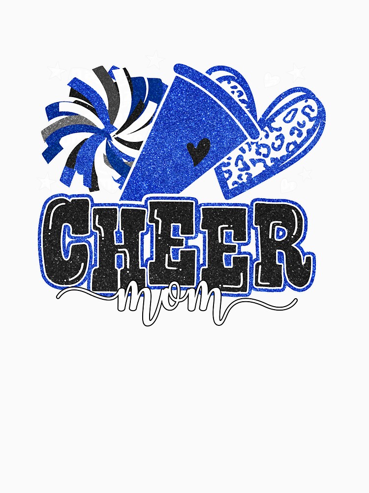 Cheer Mom Blue Cheerleader Game Day Cheer Mama Football by ArleneRowe