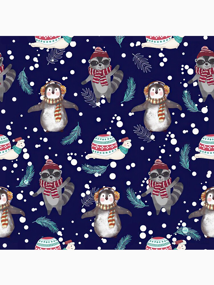 Otters Winter Christmas by LittleShop79