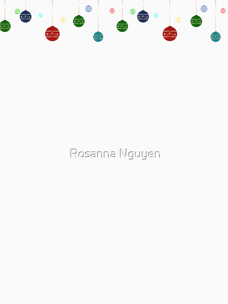Christmas ornament hanging decoration print - light by Rosanna Nguyen