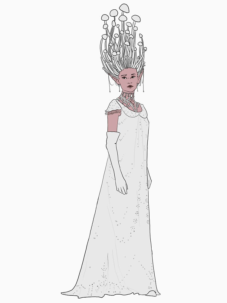 Dancing at the Fairy Ball, white by ellejoyart