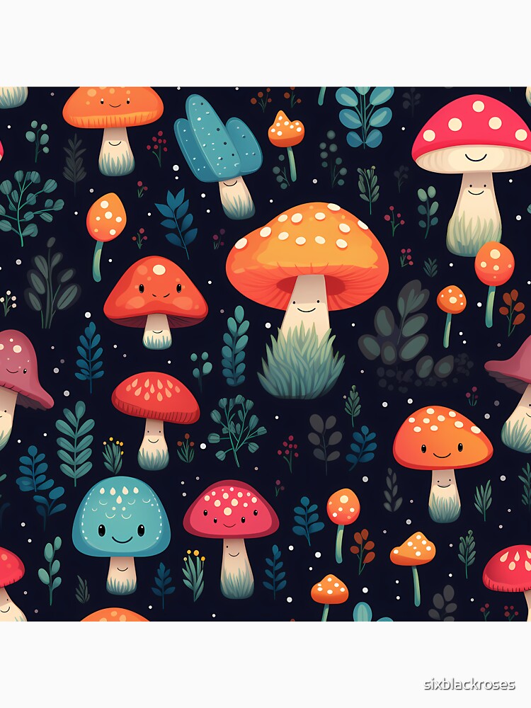 Scandinavian Mushrooms 5 by sixblackroses