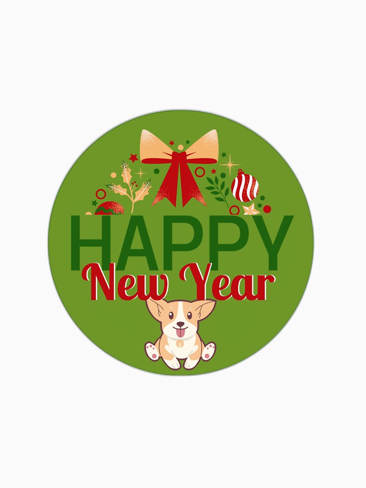 Dog Happy New Year by VagalumeStore