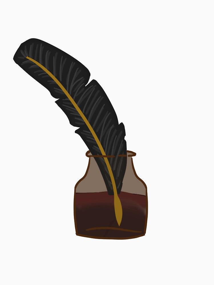 Black Quill Inkwell by emberaide