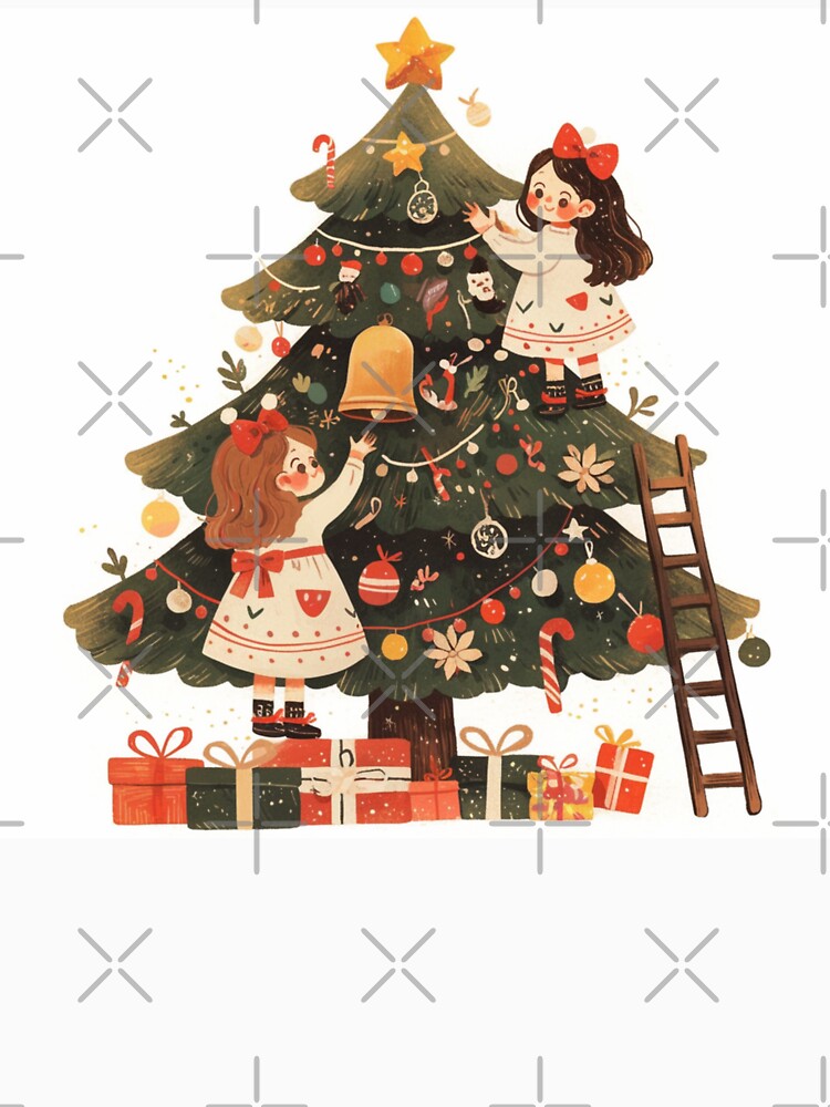 Kawaii kids decorating a Christmas Tree by MendaciousMina