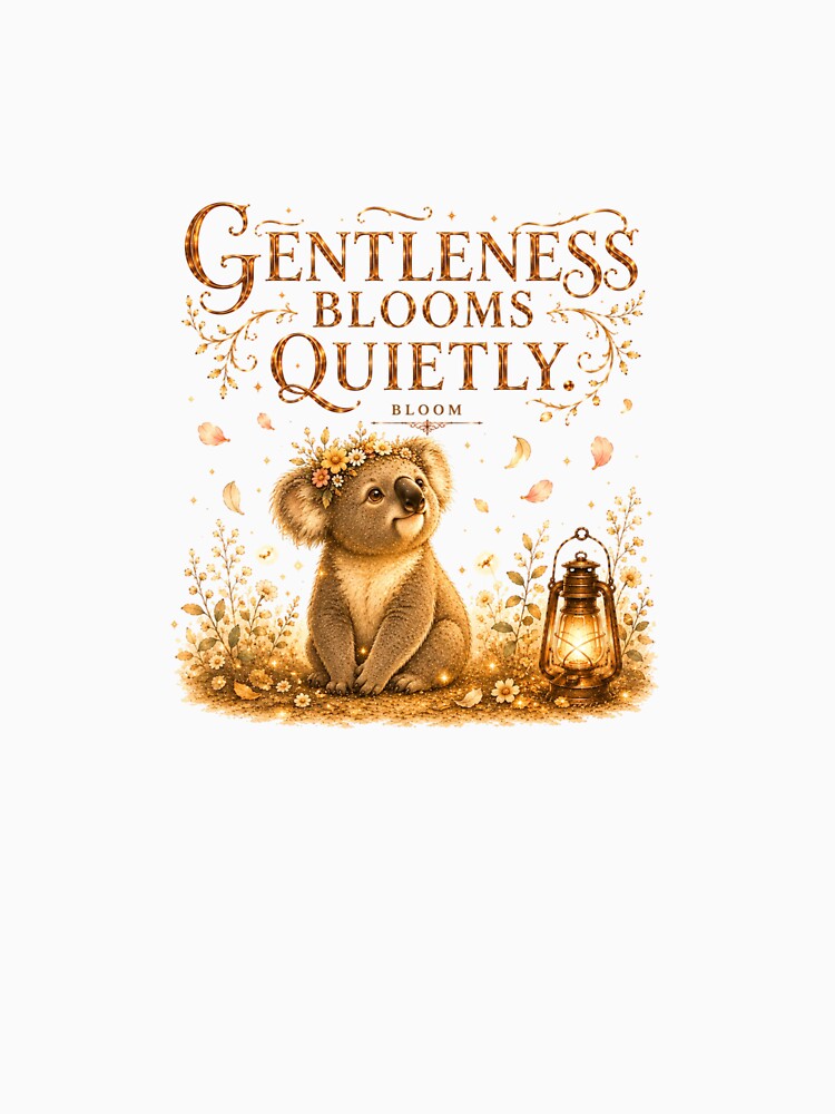 Gentleness Blooms Quietly Vintage Koala Soft Girl Era by AQUILAKREO