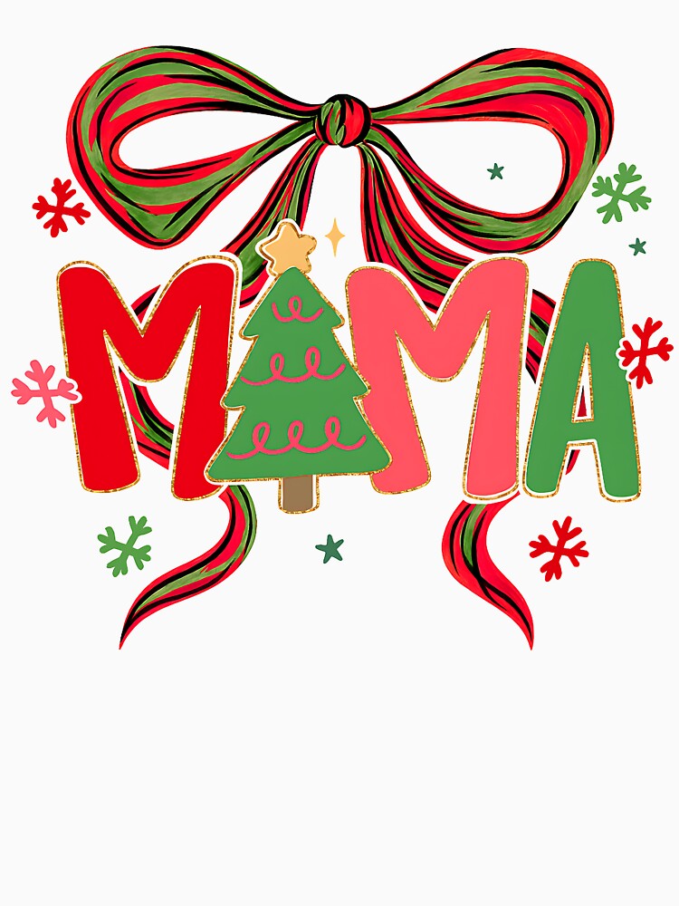 Coquette Christmas Mama Brushstroke by BornBorn