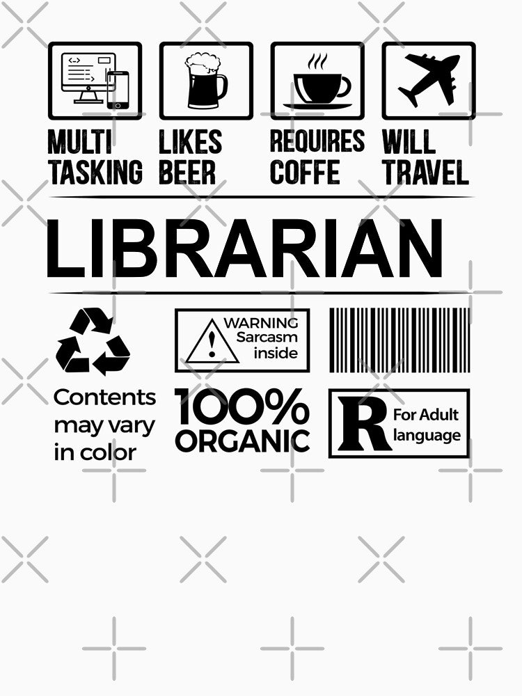 librarian T Shirt, MultiTasking Certified Job Gift Item, Job Profession,Mens Womens Girls Dad, librarian Christmas Birthday Gift by xlnv