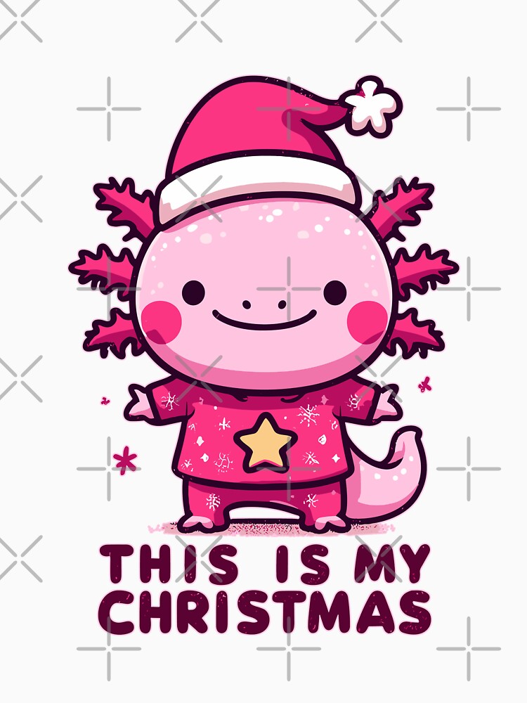 Kawaii axolotl this is my christmas by TomFrontierArt