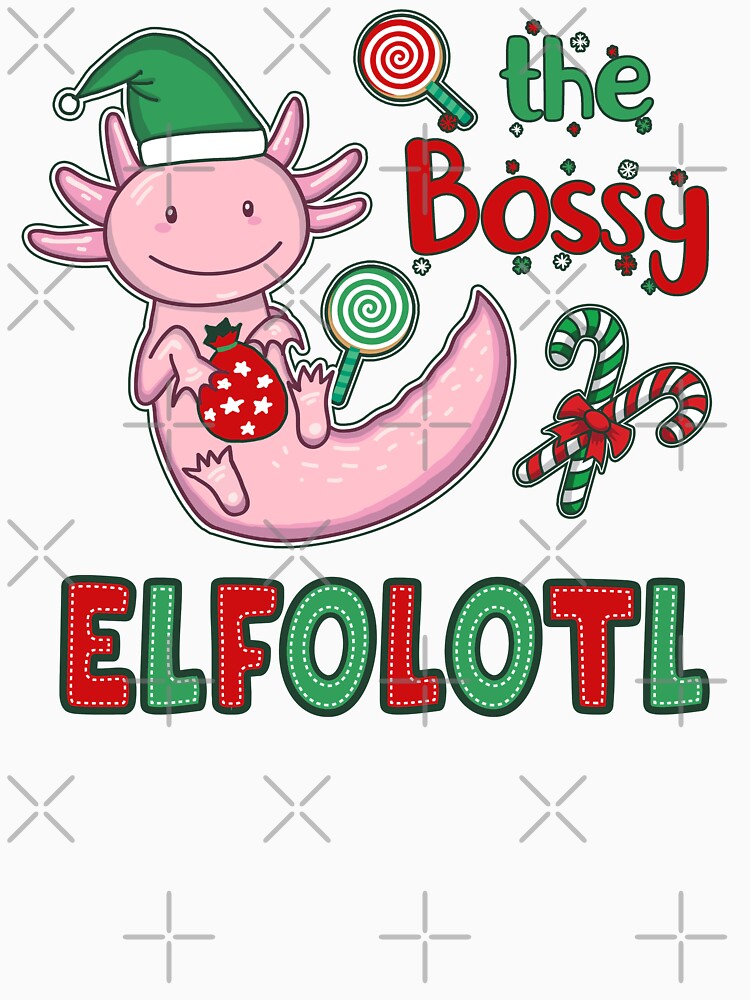 Christmas Axolotl Elf - Bossy Elfolotl by GrimButterfly